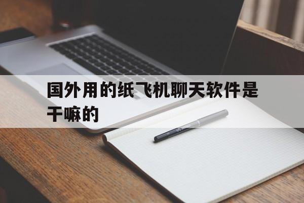 关于国外用的纸飞机聊天软件是干嘛的的信息